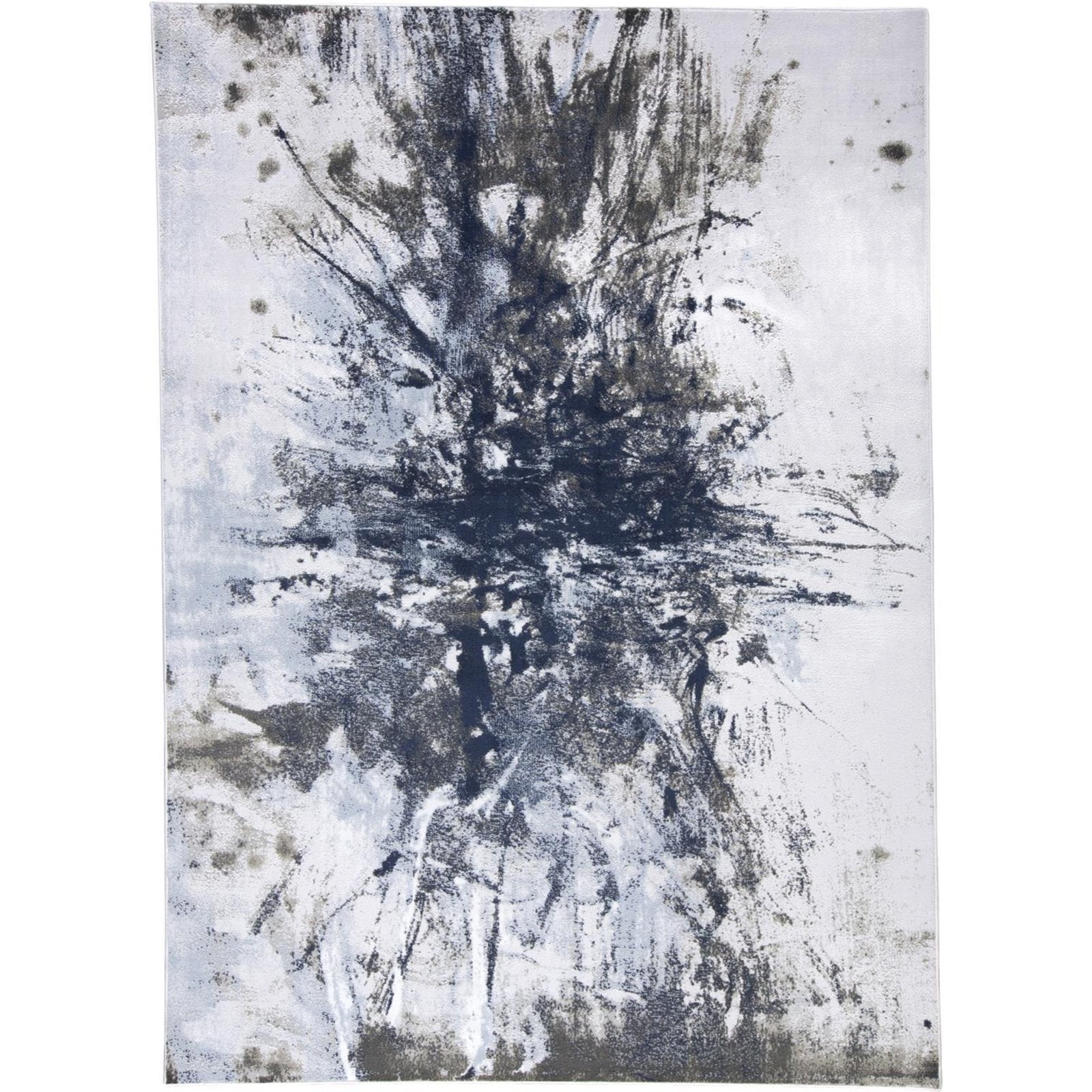 Feizy Gaspar 3833F Rug in White/Gray