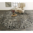 Feizy Kano 3871F Rug in Charcoal/Ivory