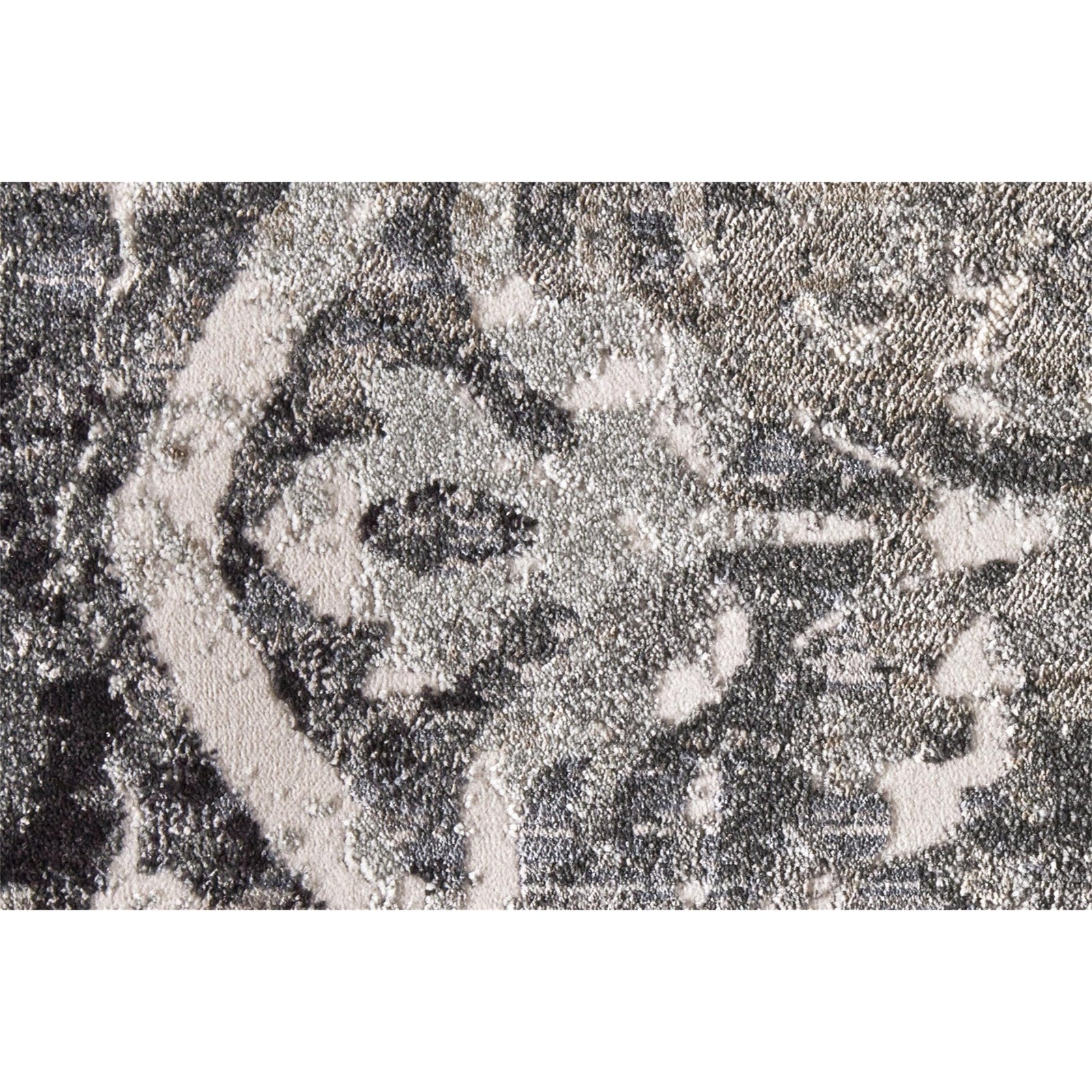 Feizy Kano 3871F Rug in Charcoal/Ivory