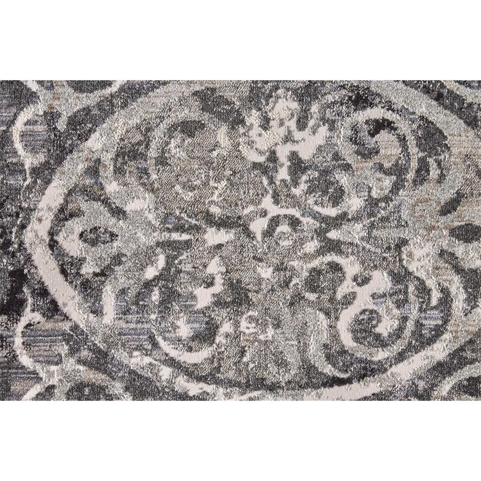 Feizy Kano 3871F Rug in Charcoal/Ivory