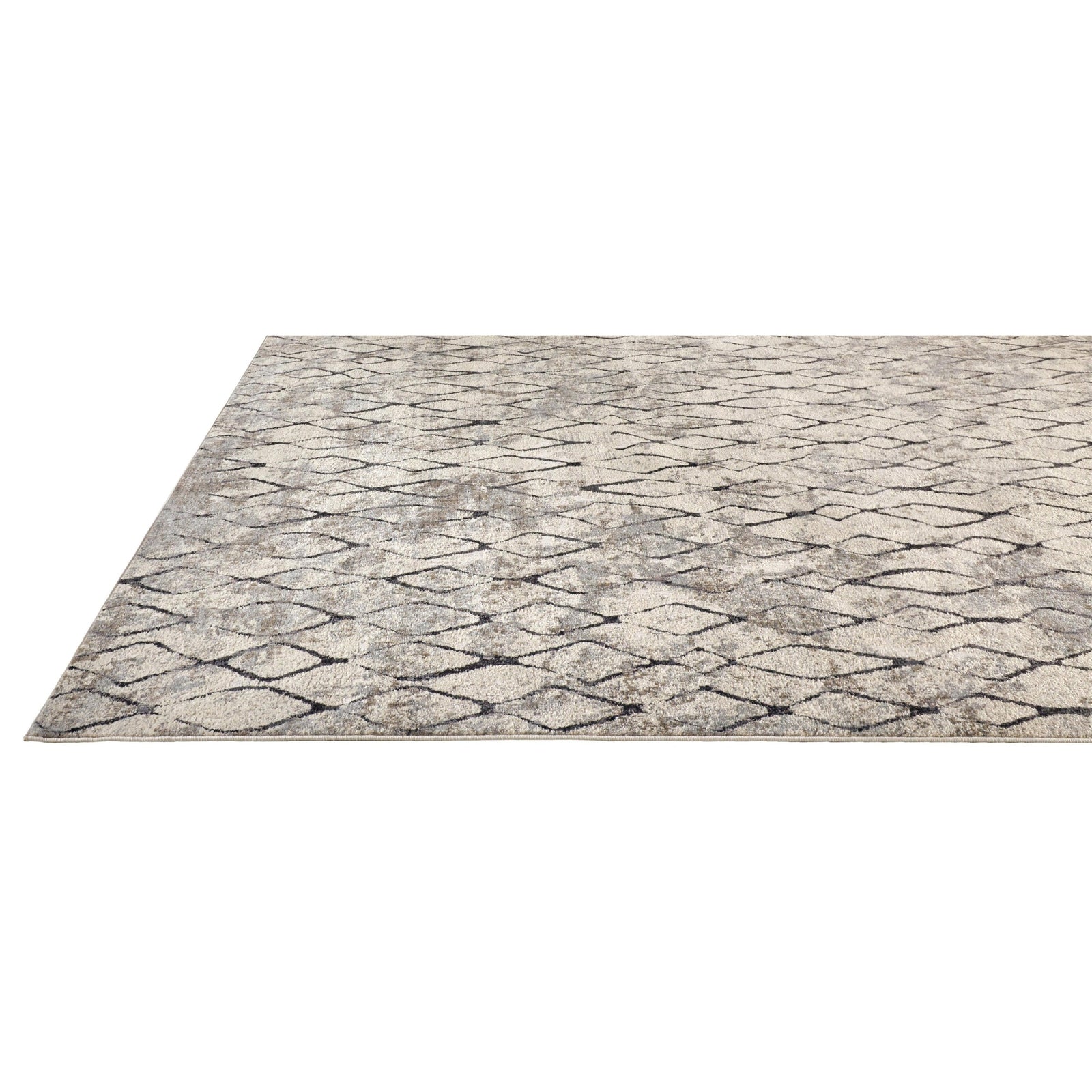 Feizy Kano 3872F Rug in Sand/Charcoal