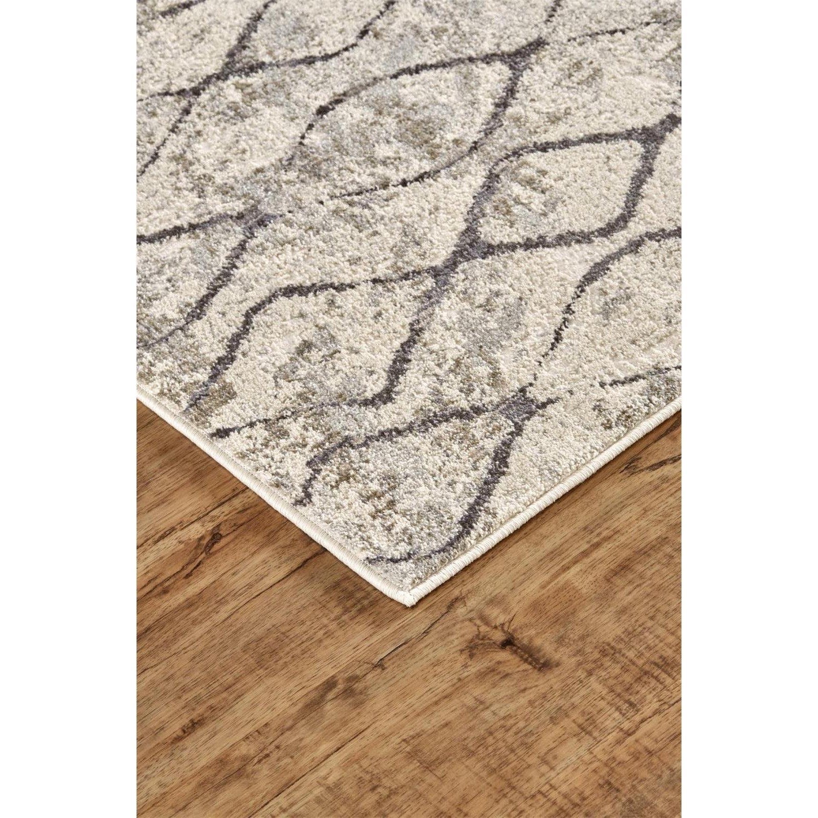 Feizy Kano 3872F Rug in Sand/Charcoal