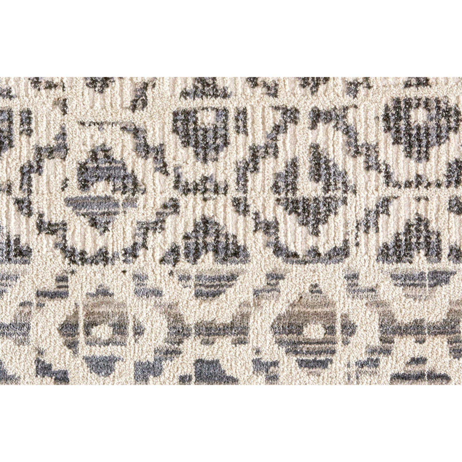 Feizy Kano 3874F Rug in Gray/Ivory