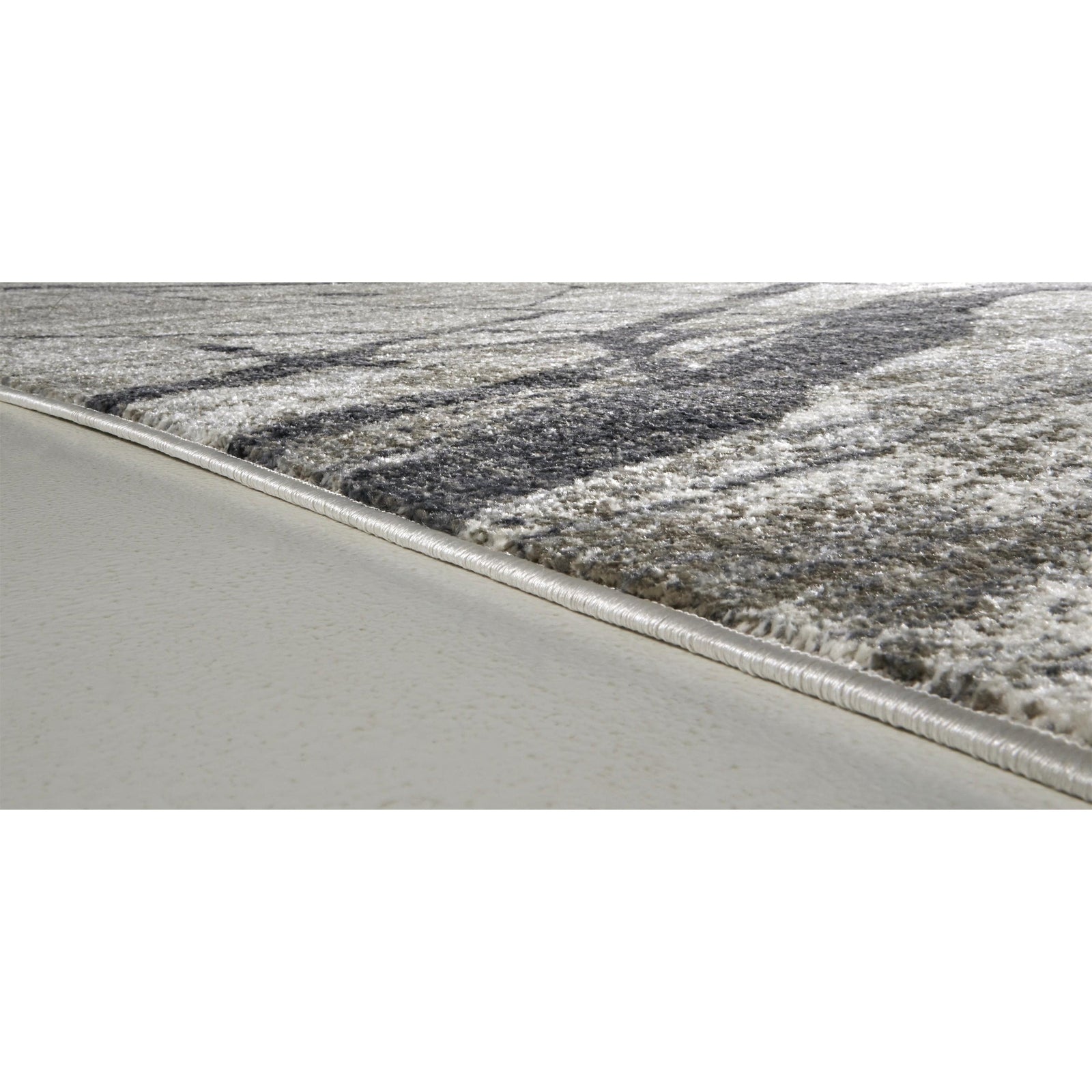 Feizy Kano 3877F Rug in Charcoal/Gray