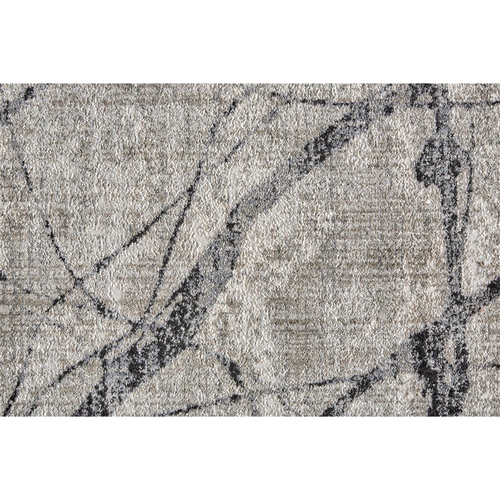 Feizy Kano 3877F Rug in Charcoal/Gray