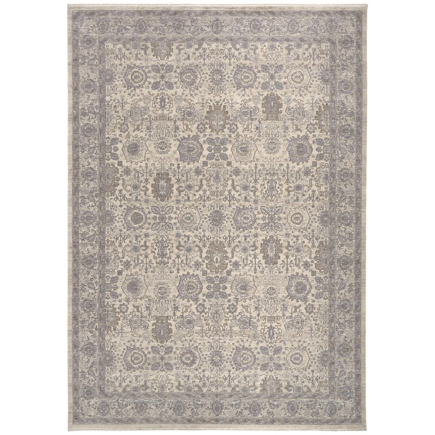 Feizy Marquette 3776F Rug in Beige / Gray