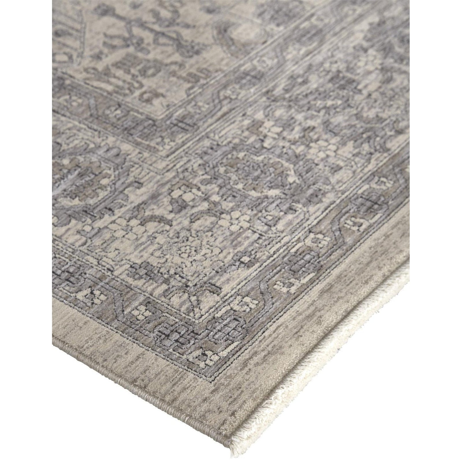 Feizy Marquette 3776F Rug in Beige / Gray