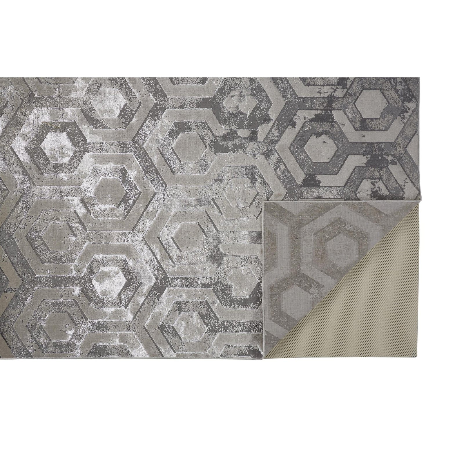 Feizy Micah 3046F Rug in Beige/Gray