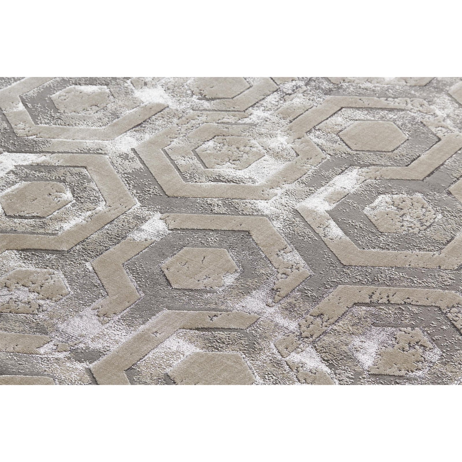 Feizy Micah 3046F Rug in Beige/Gray