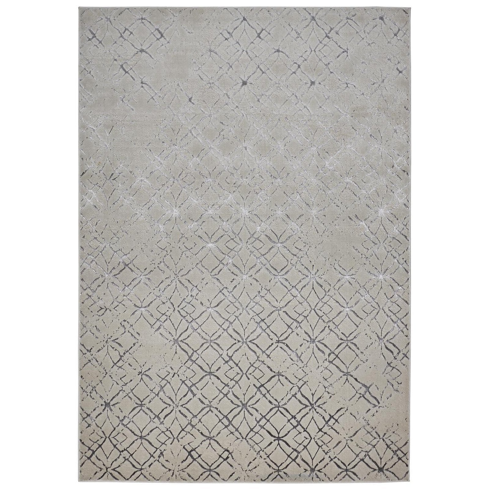 Feizy Micah 3047F Rug in Beige/Silver