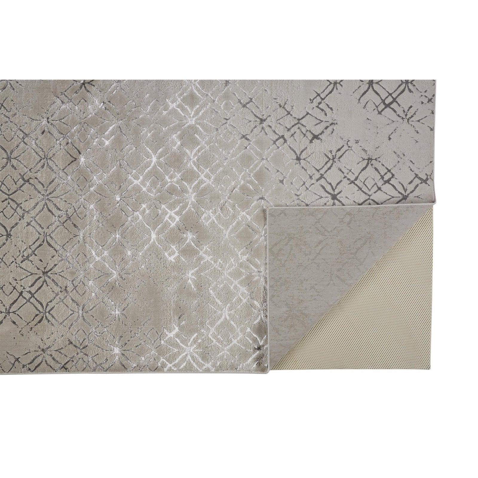 Feizy Micah 3047F Rug in Beige/Silver