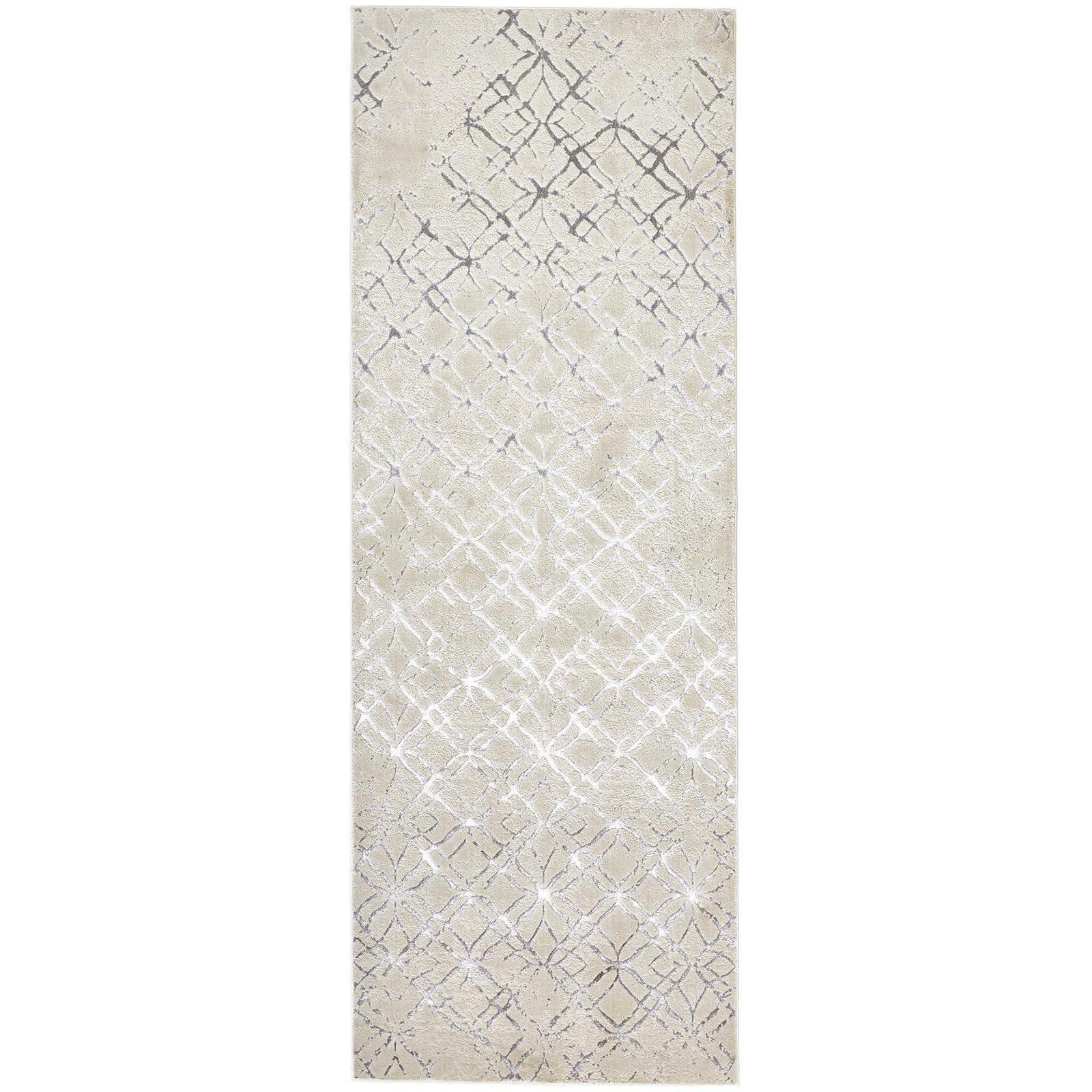 Feizy Micah 3047F Rug in Beige/Silver