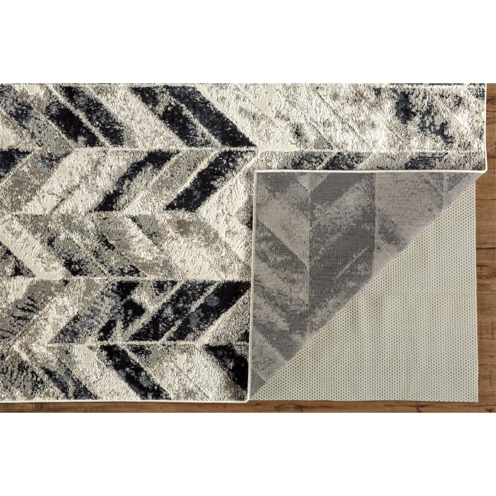 Feizy Micah 3048F Rug in Gray/Silver