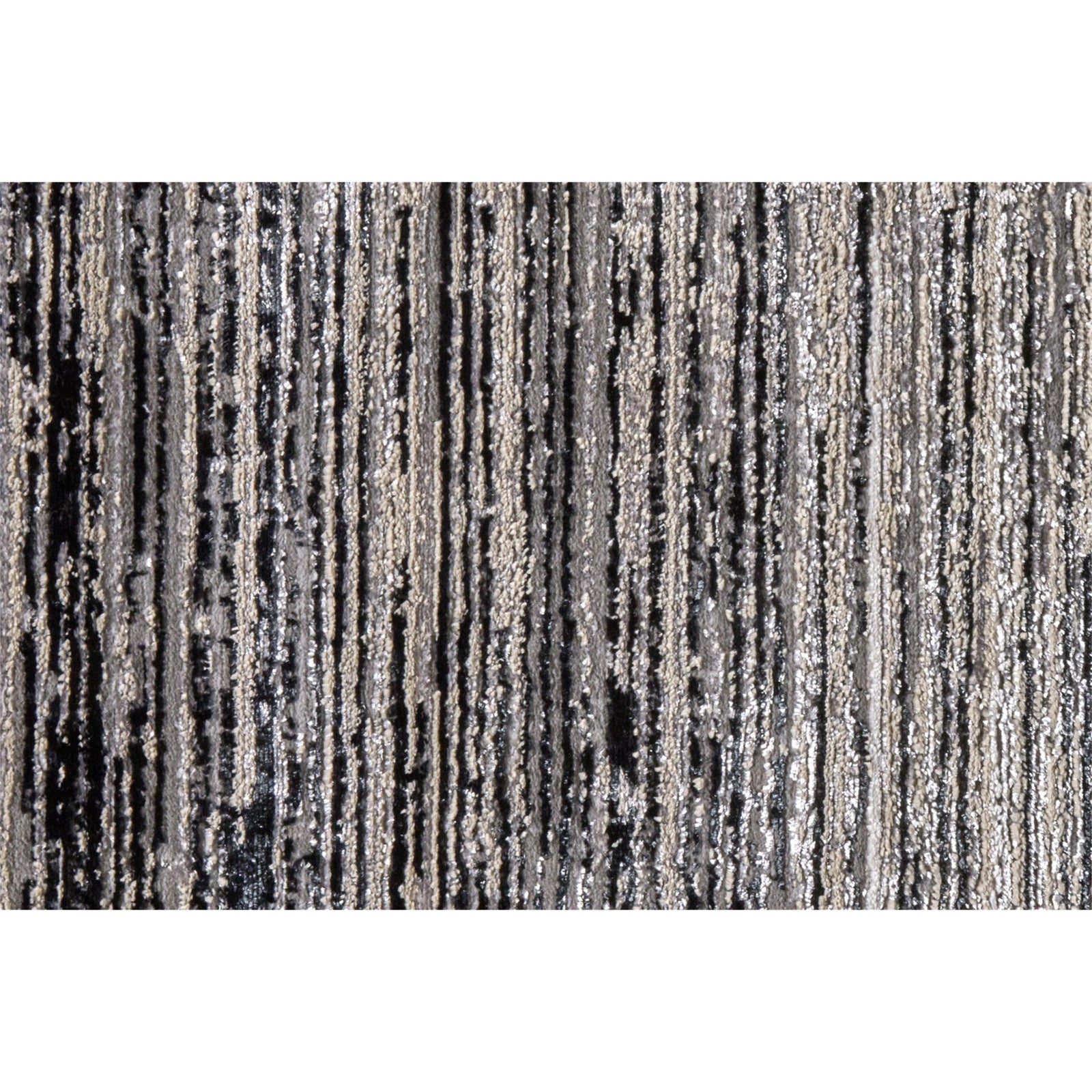 Feizy Micah 3337F Rug in Black/Dark Gray