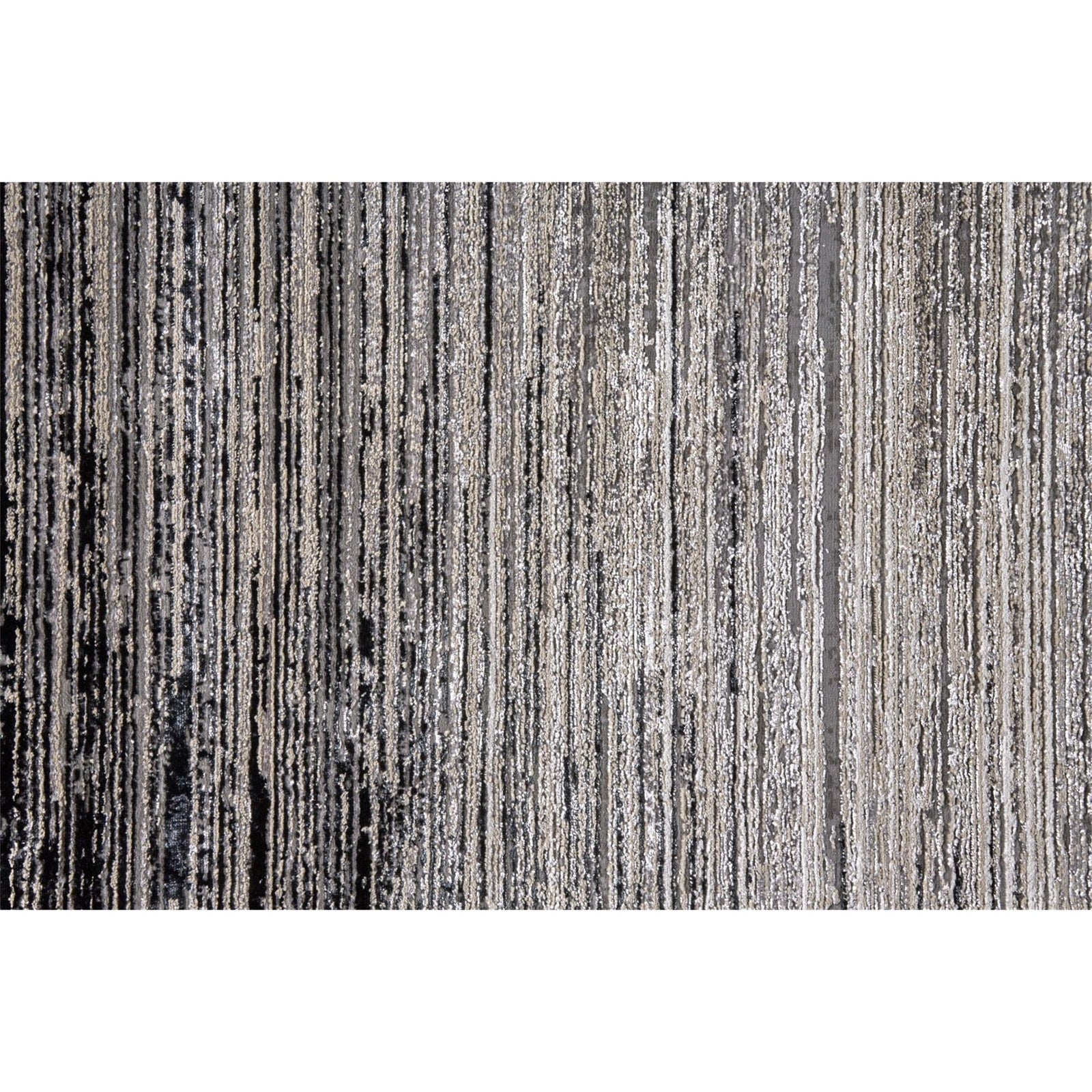 Feizy Micah 3337F Rug in Black/Dark Gray