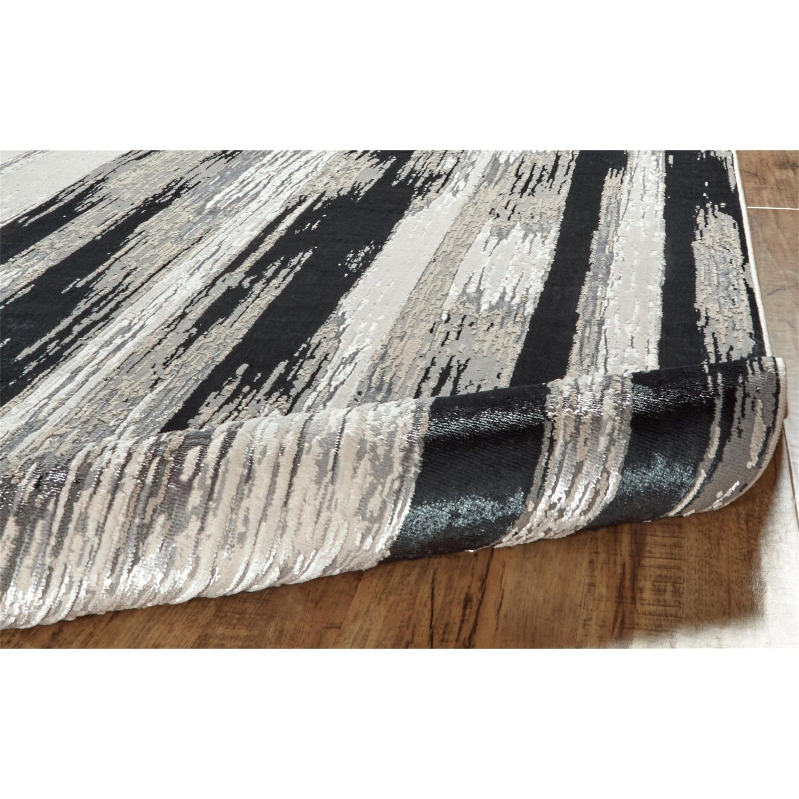 Feizy Micah 3338F Rug in Black/Silver