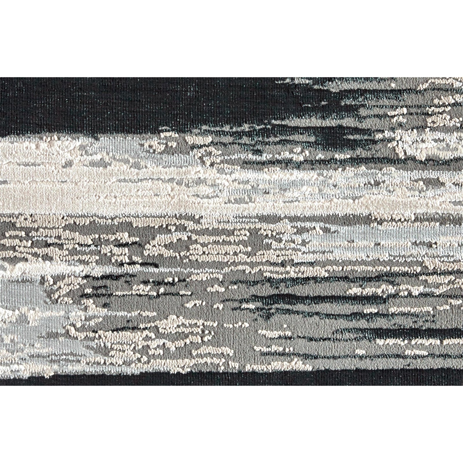 Feizy Micah 3338F Rug in Black/Silver