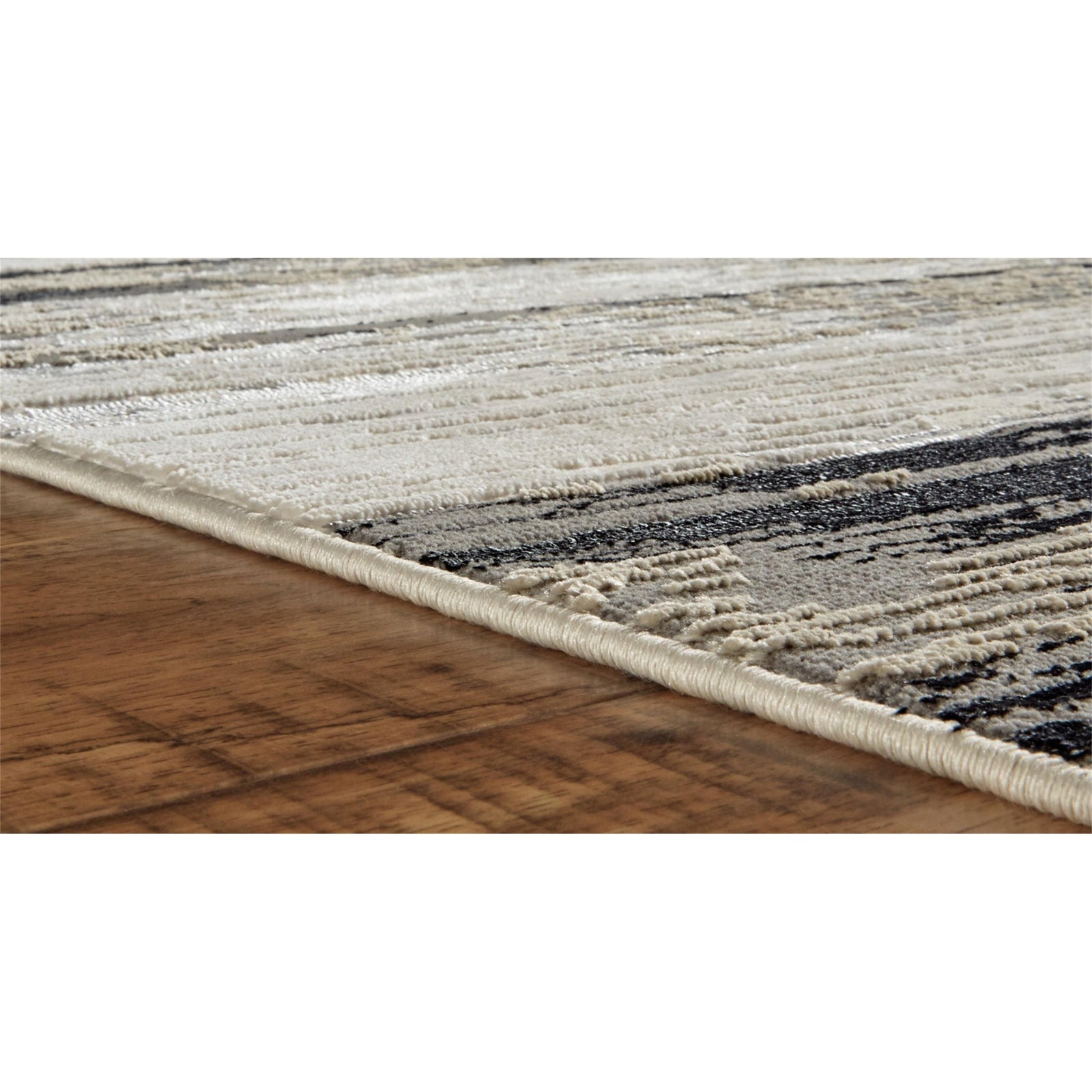 Feizy Micah 3338F Rug in Black/Silver