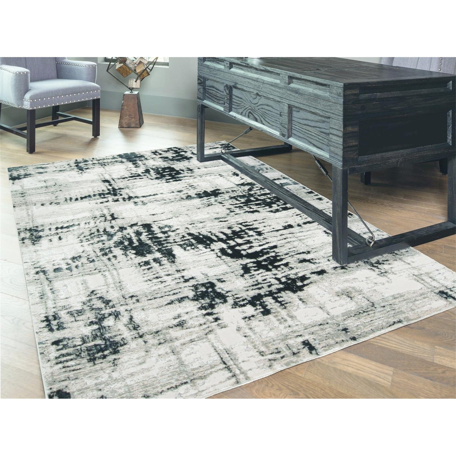 Feizy Micah 3339F Rug in Black
