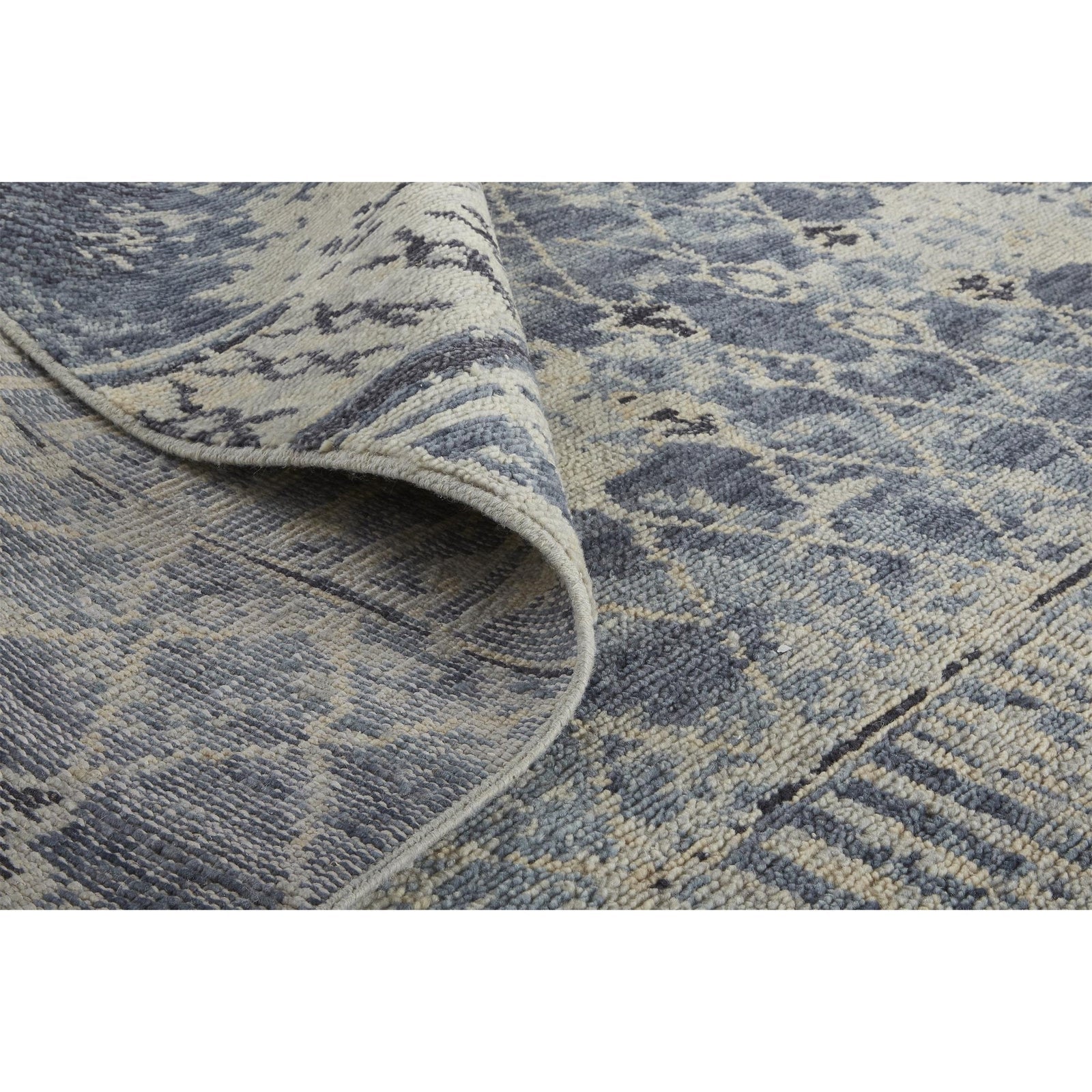Feizy Palomar 6572F Rug in Blue / Tan