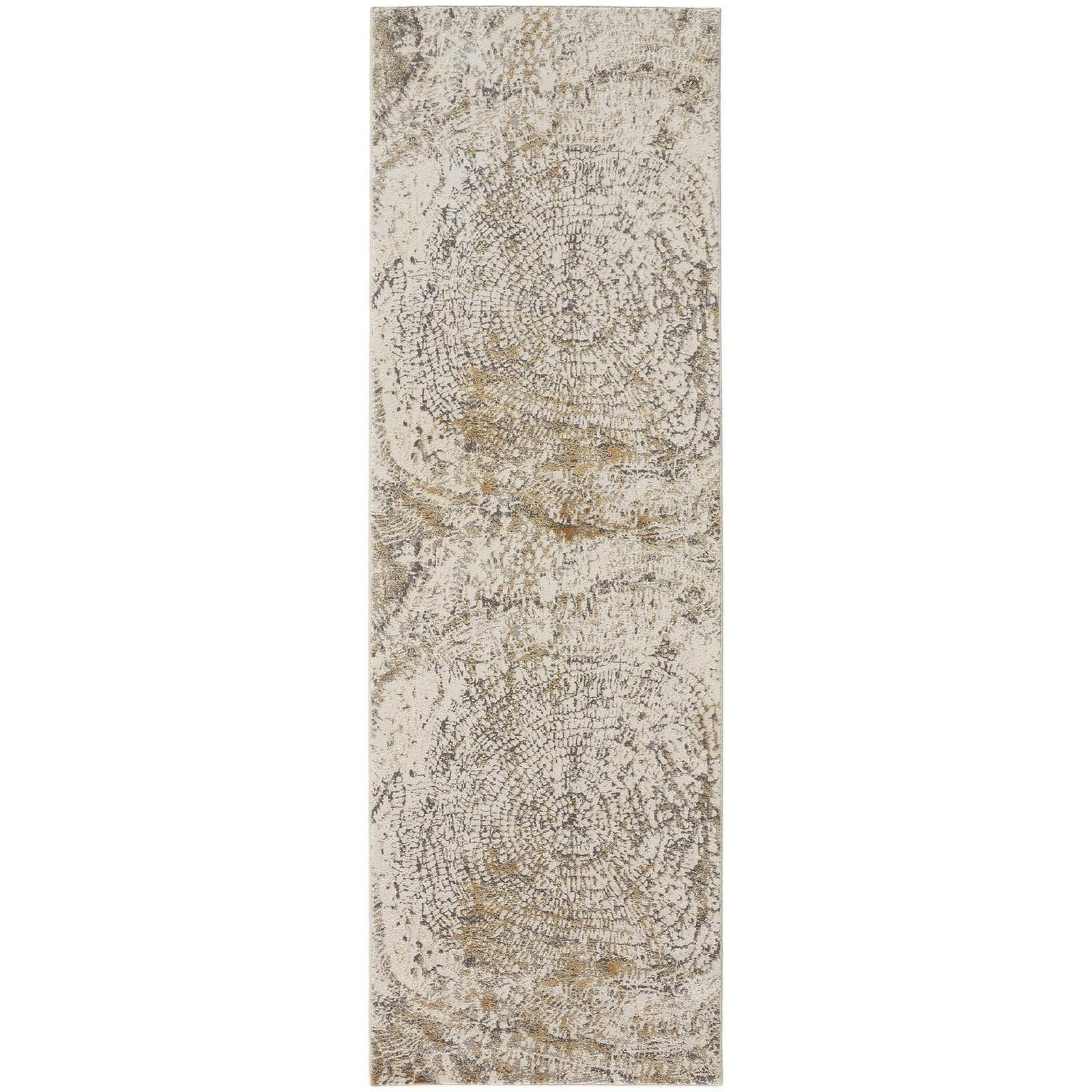 Feizy Parker 3702F Rug in Ivory / Gray