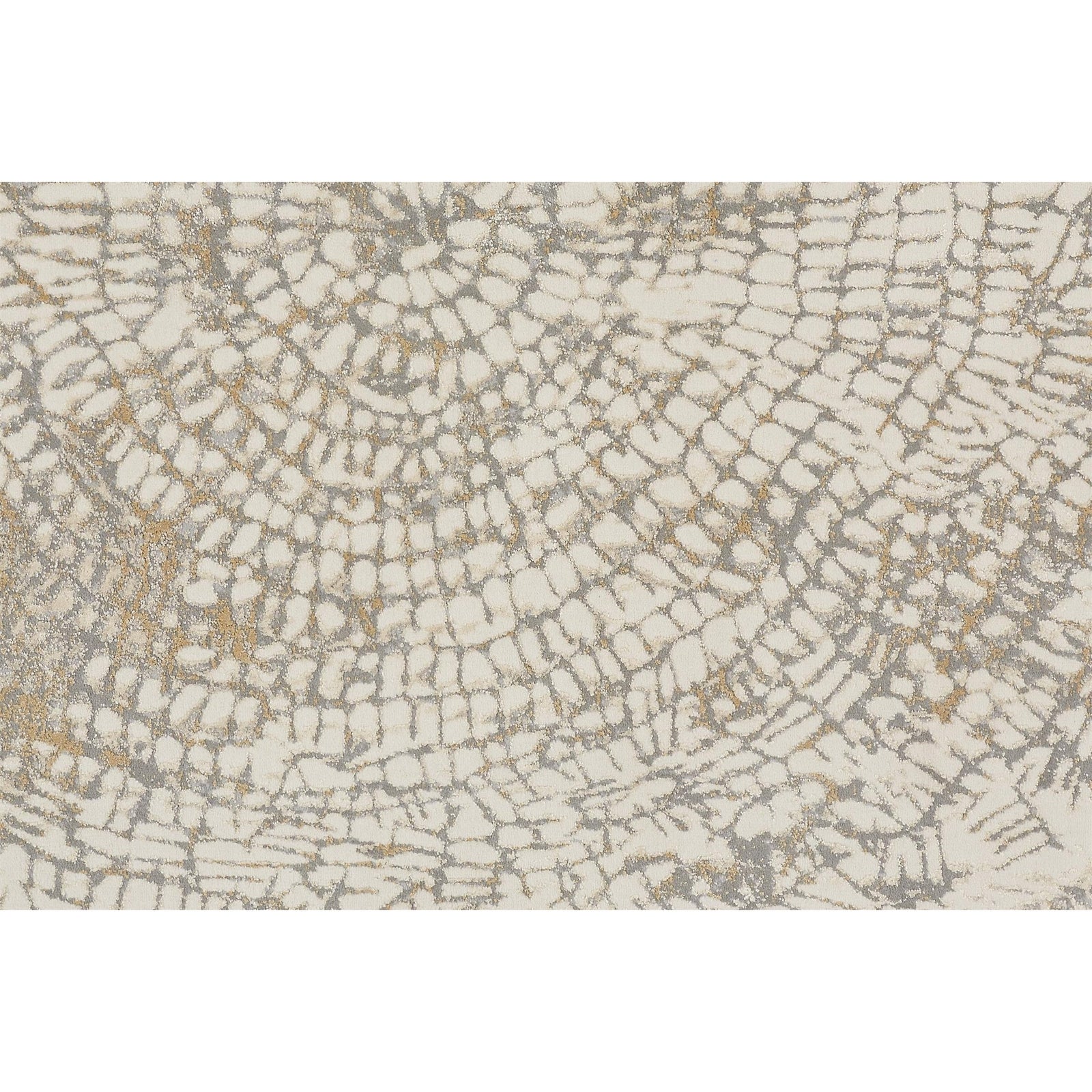 Feizy Parker 3702F Rug in Ivory / Gray