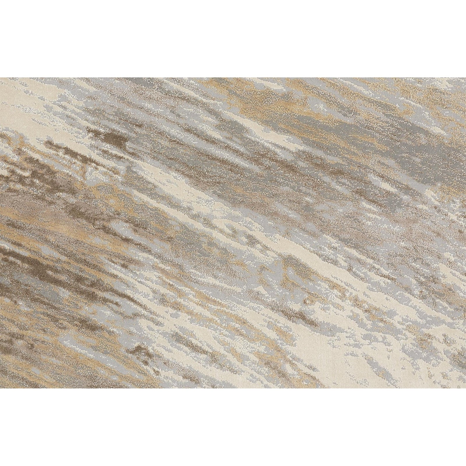 Feizy Parker 3704F Rug in Tan / Blue