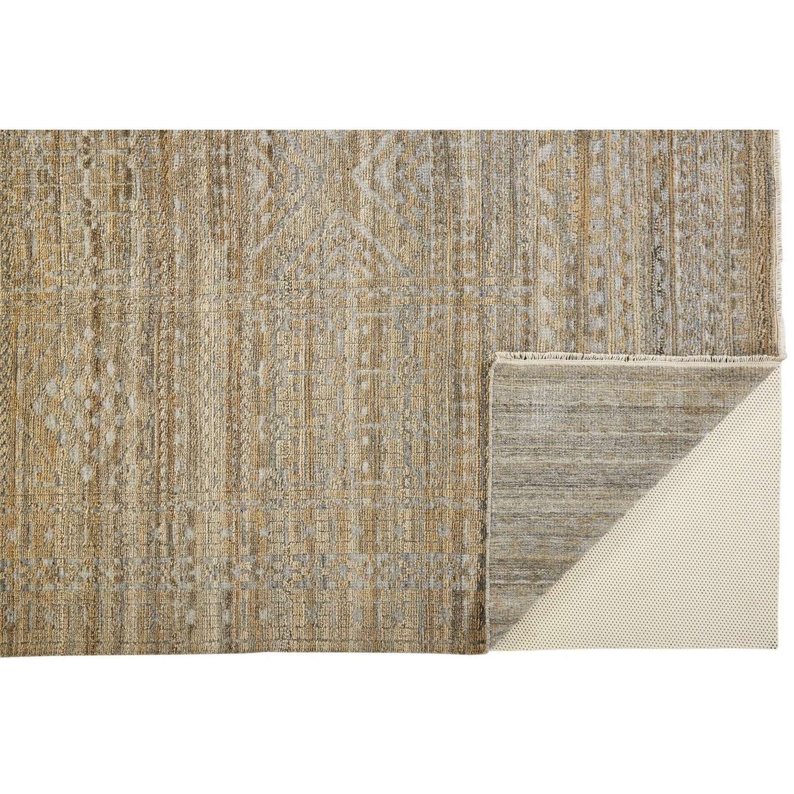 Feizy Payton 6496F Rug in Brown / Gray