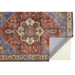 Feizy Percy 39AHF Rug in Rust / Blue