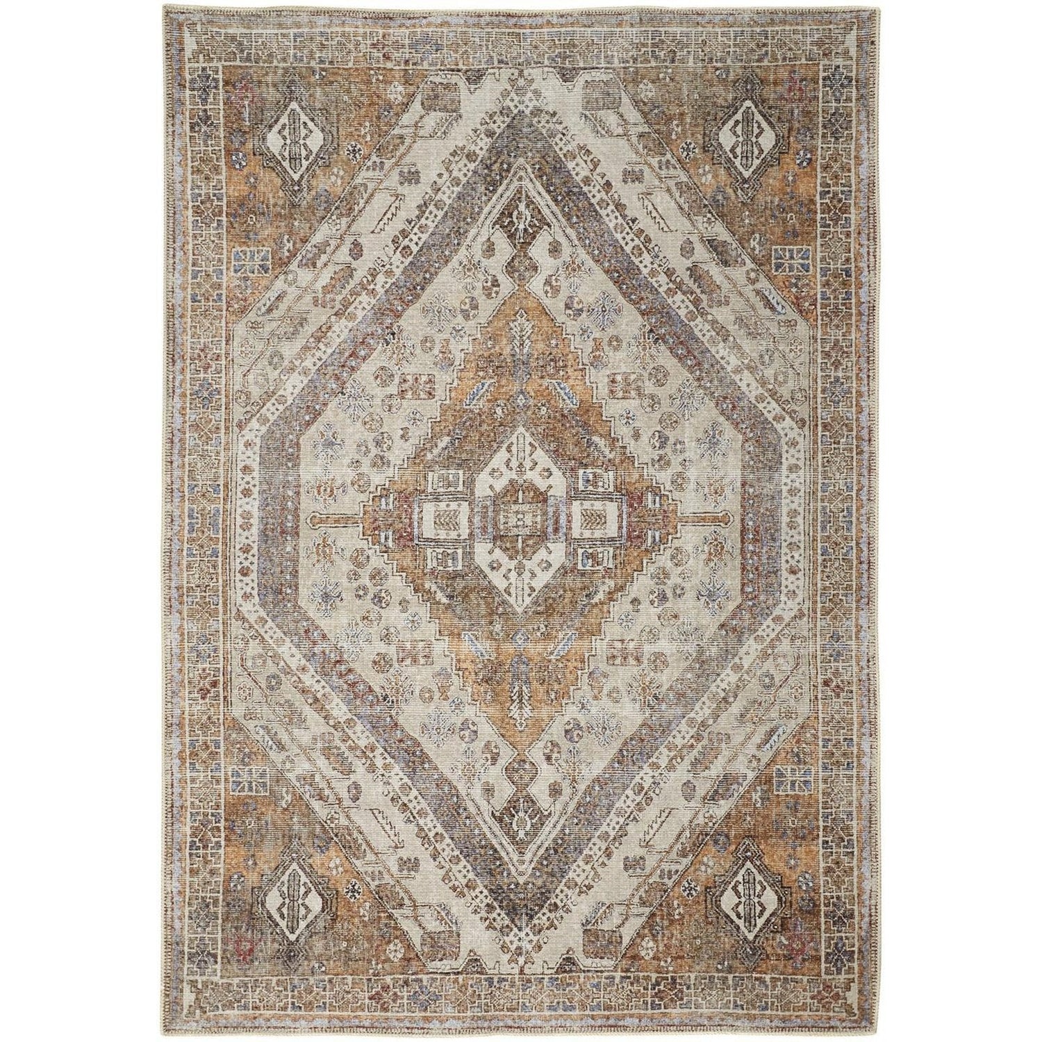 Feizy Percy 39ANF Rug in Tan