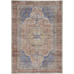 Feizy Percy 39APF Rug in Rust / Blue