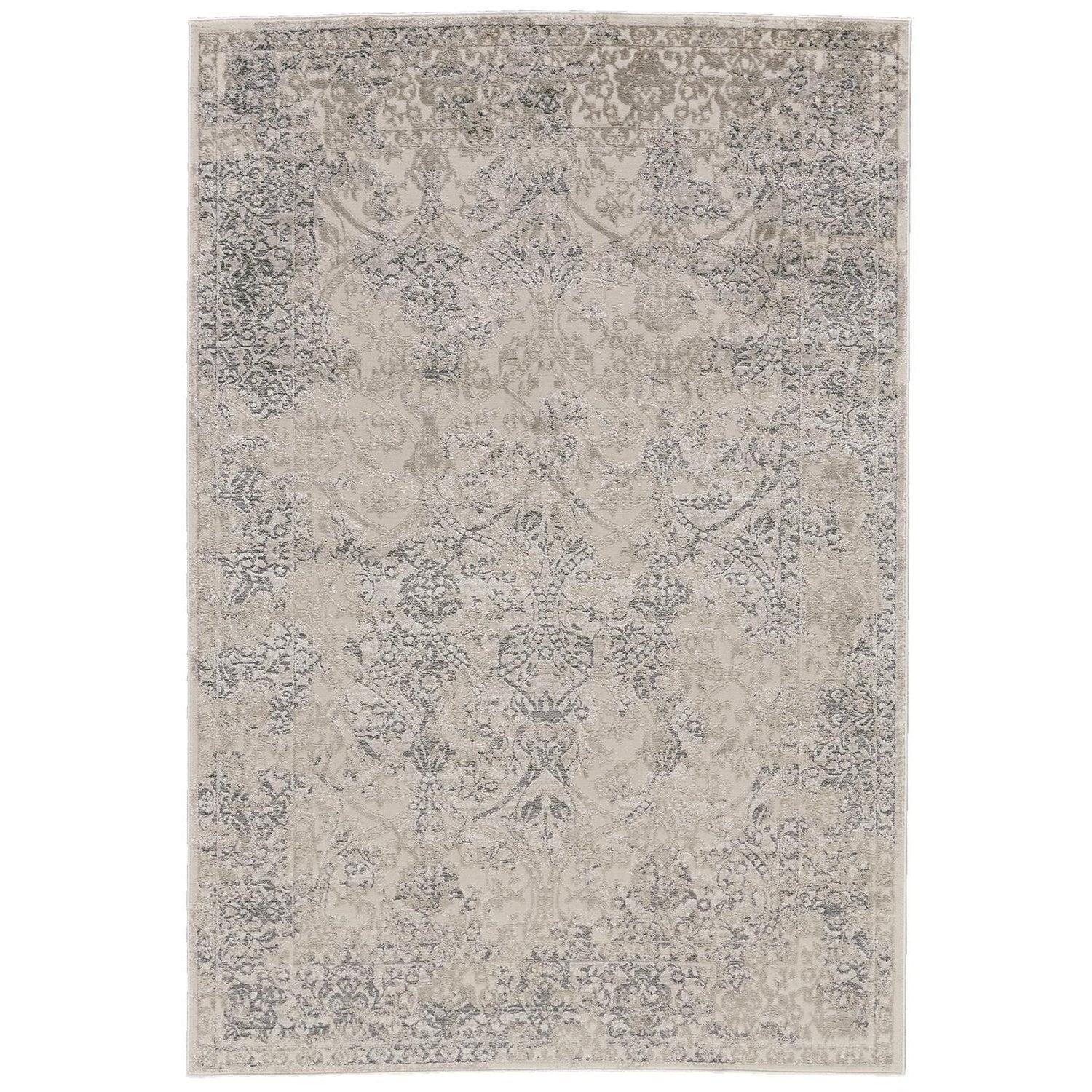 Feizy Prasad 3682F Rug in Light Gray