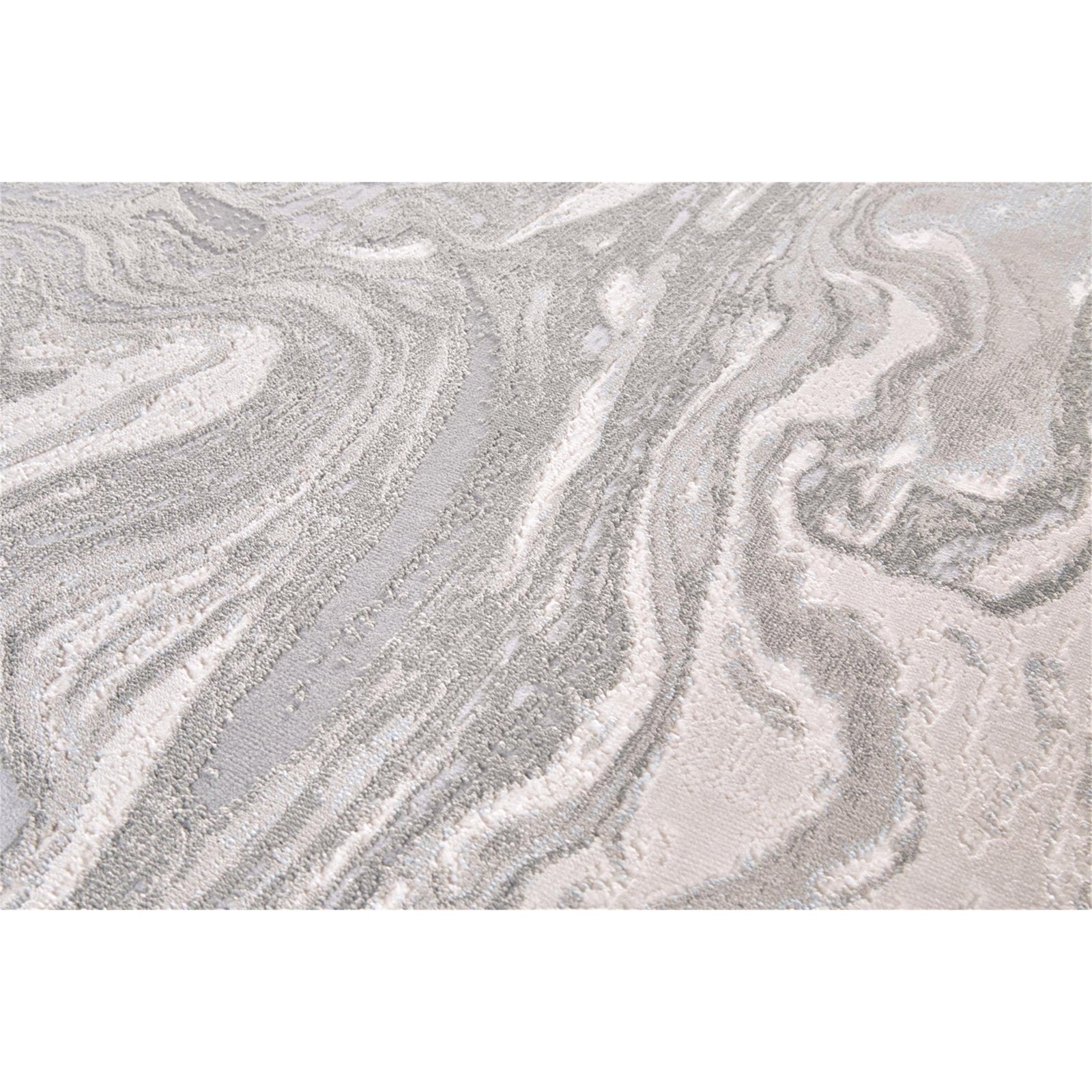 Feizy Prasad 3894F Rug in Light Gray