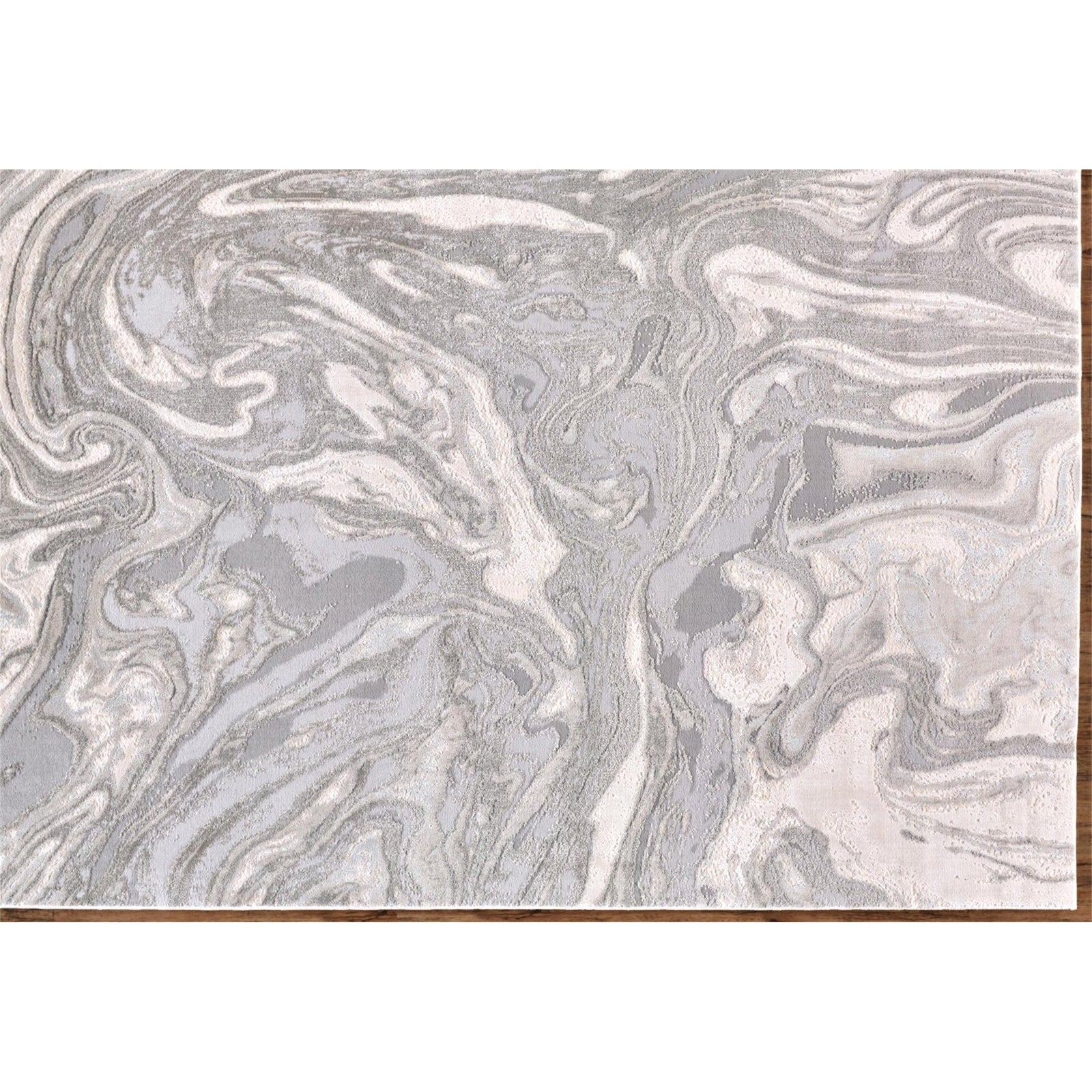 Feizy Prasad 3894F Rug in Light Gray