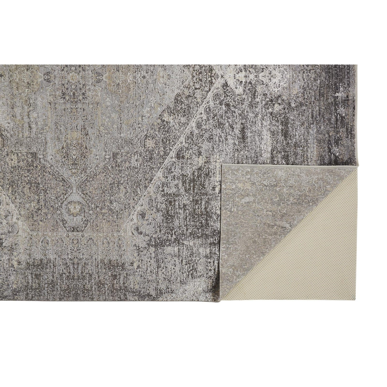 Feizy Sarrant 3963F Rug in Smoke