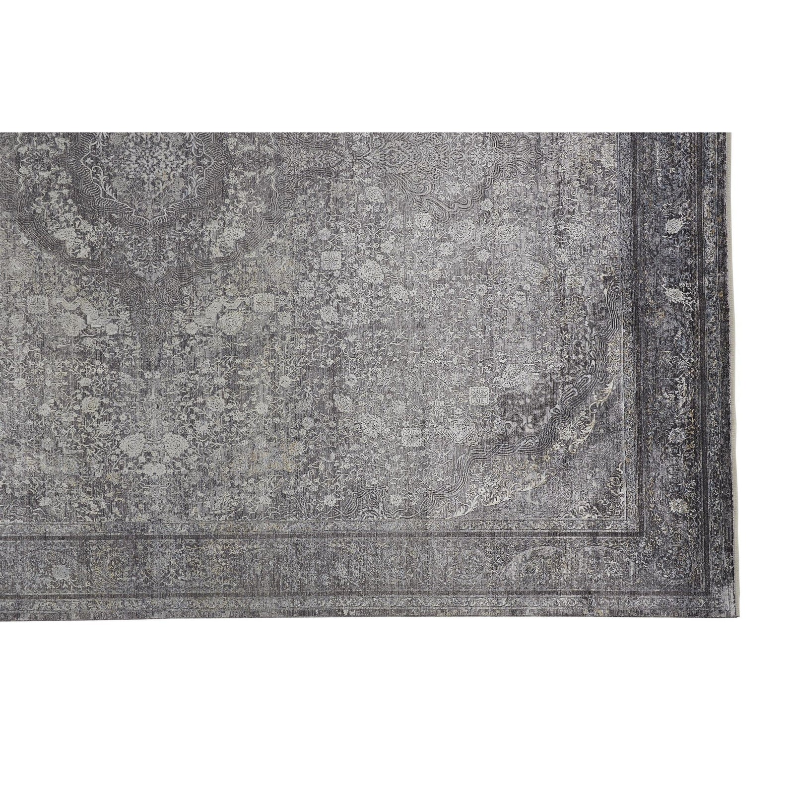Feizy Sarrant 3967F Rug in Charcoal