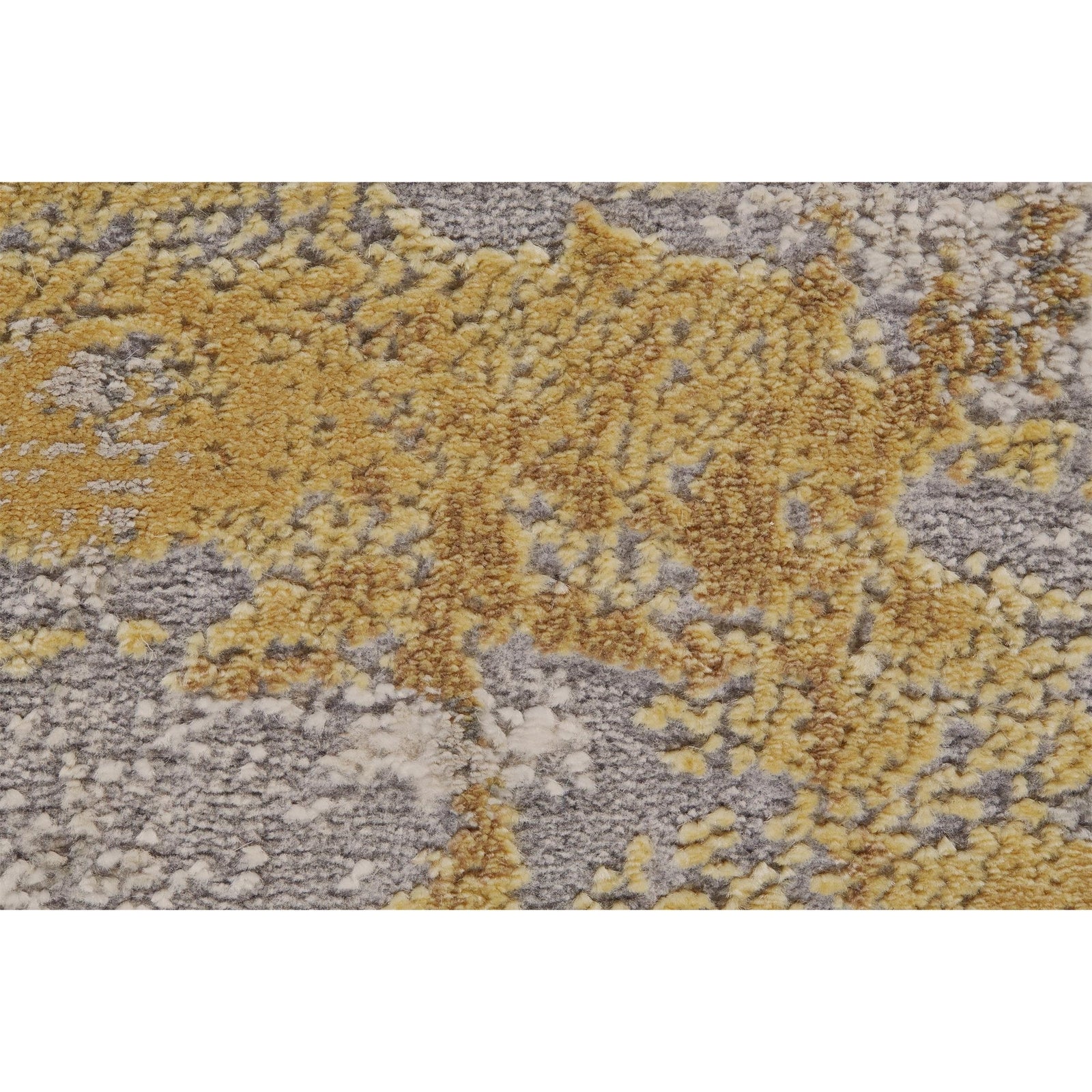 Feizy Waldor 3970F Rug in Gold/Birch