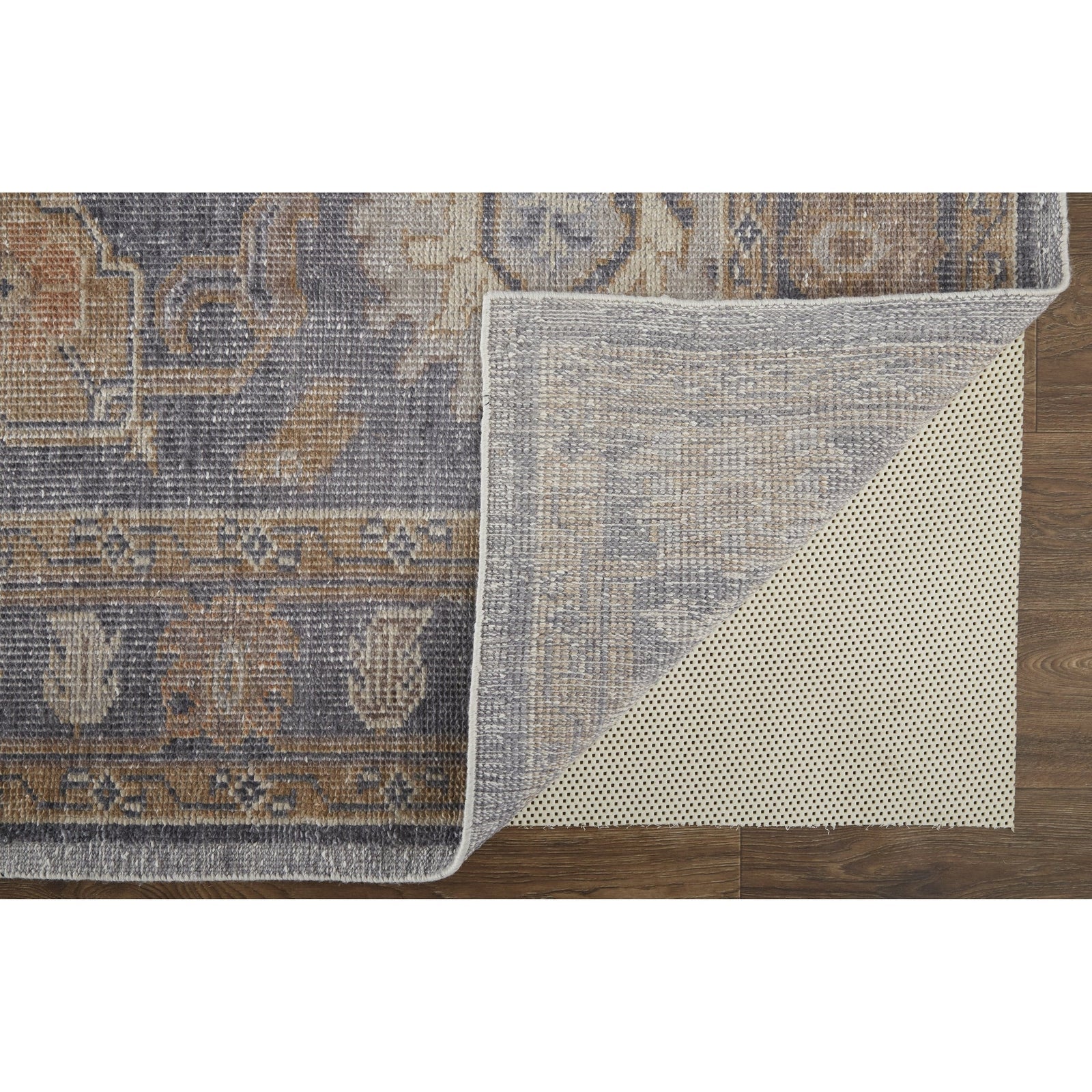 Feizy Wendover 6842F Rug in Blue / Tan