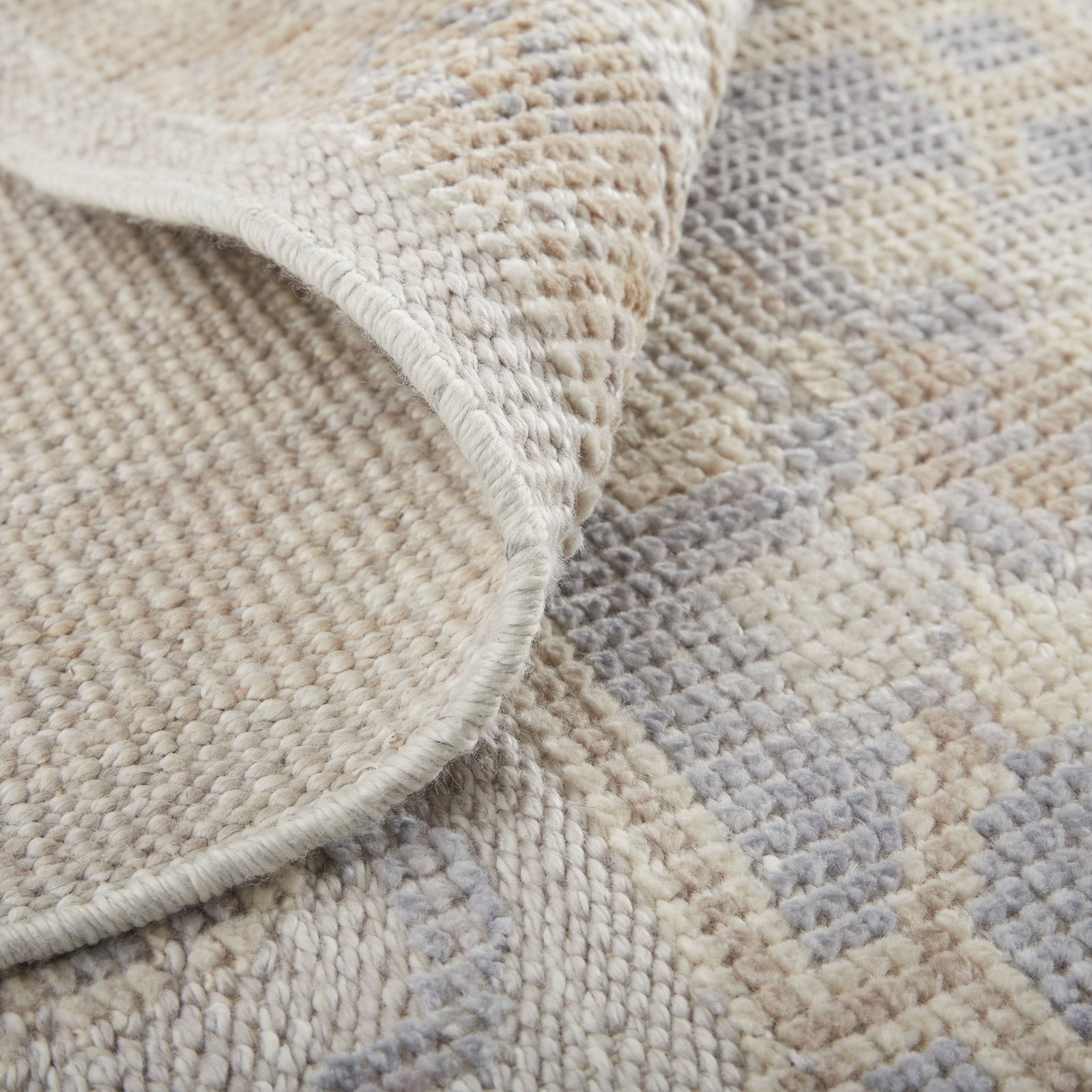 Feizy Wendover 6846F Rug in Gray / Ivory