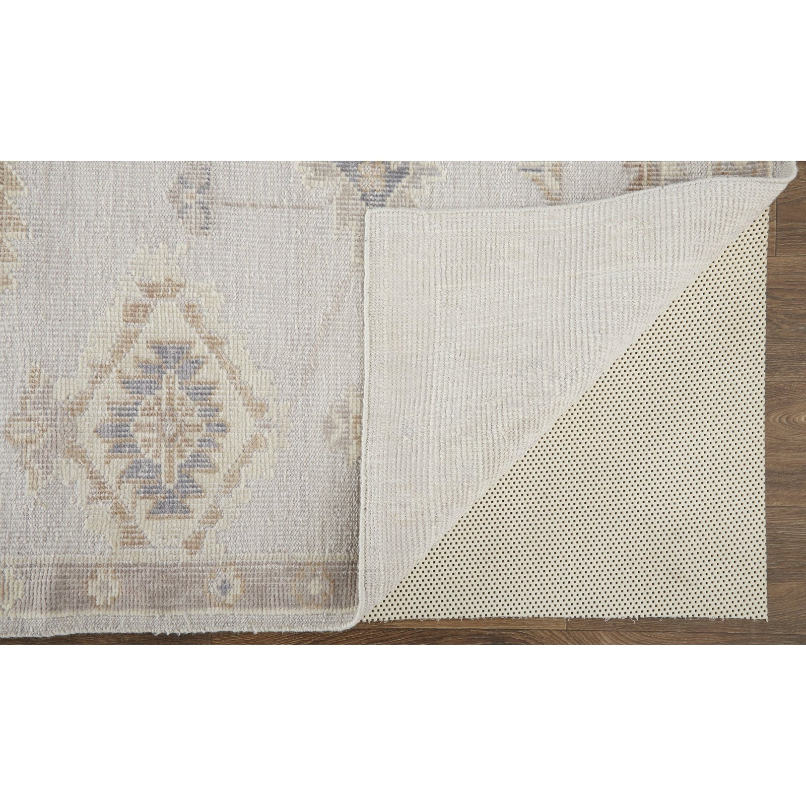Feizy Wendover 6847F Rug in Gray / Tan