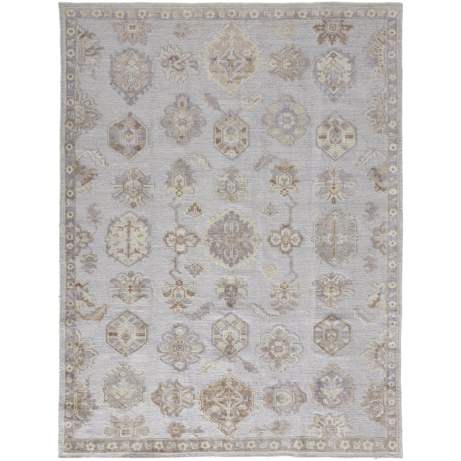Feizy Wendover 6848F Rug in Gray / Ivory