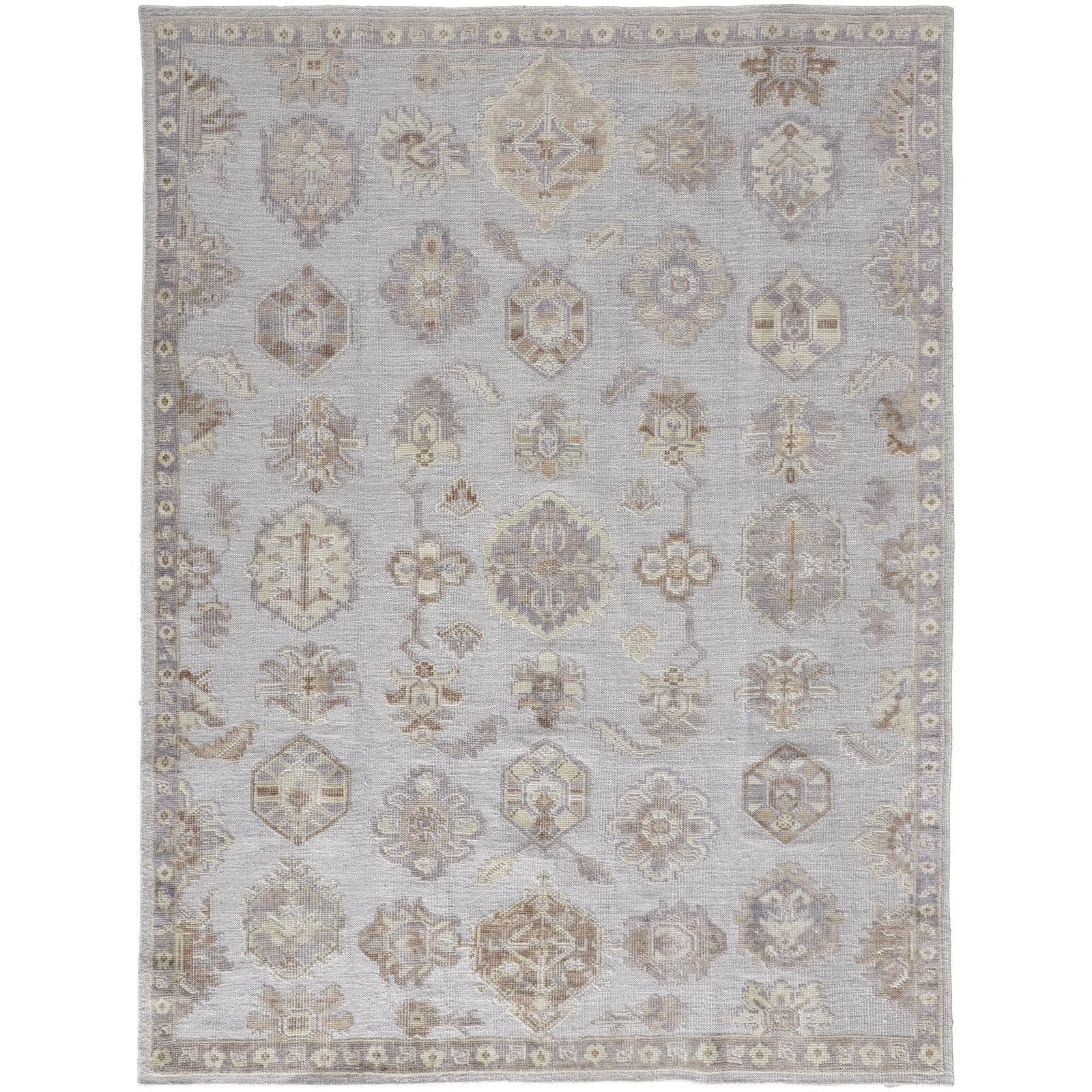Feizy Wendover 6848F Rug in Gray / Ivory