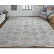 Feizy Wendover 6848F Rug in Gray / Ivory