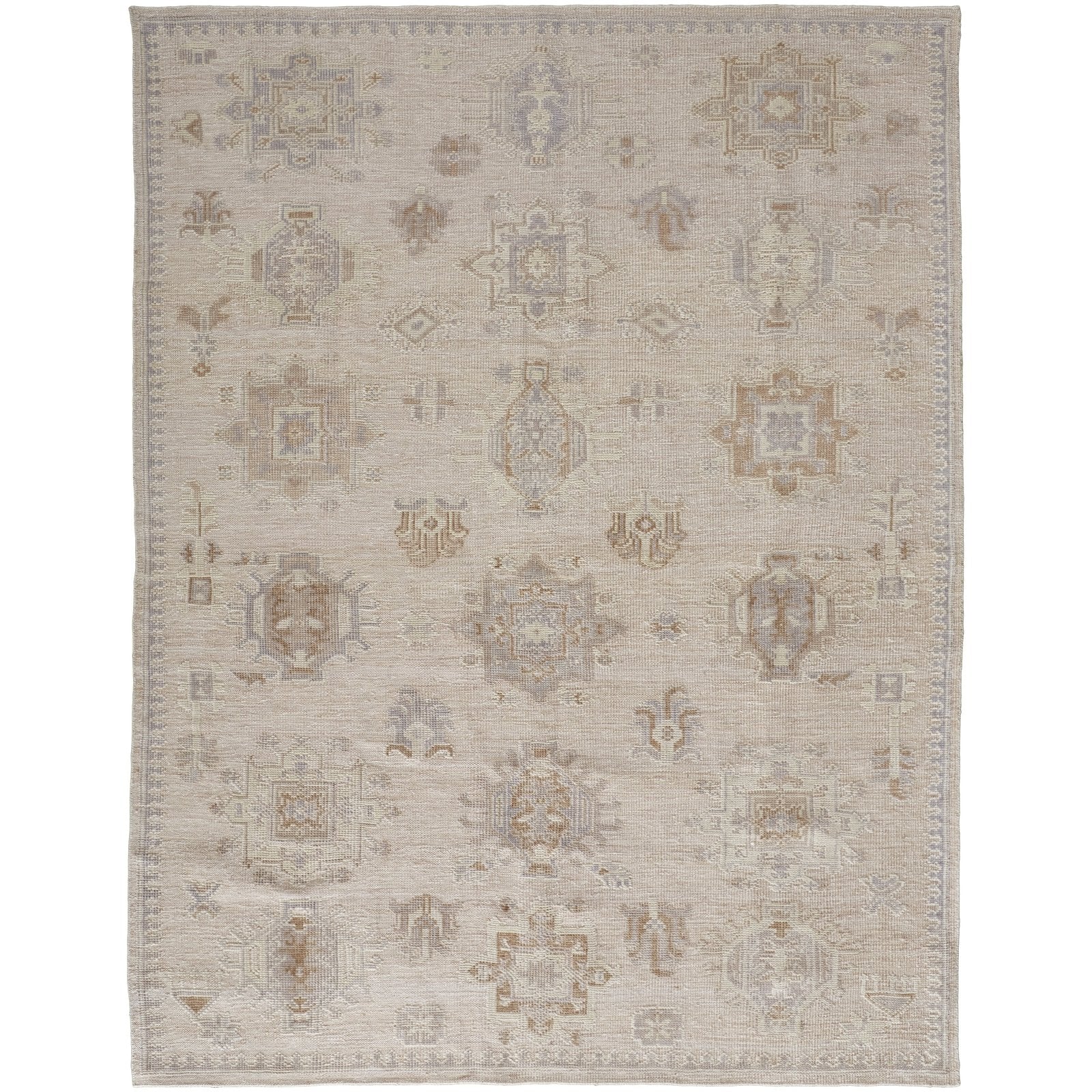 Feizy Wendover 6858F Rug in Tan / Gray