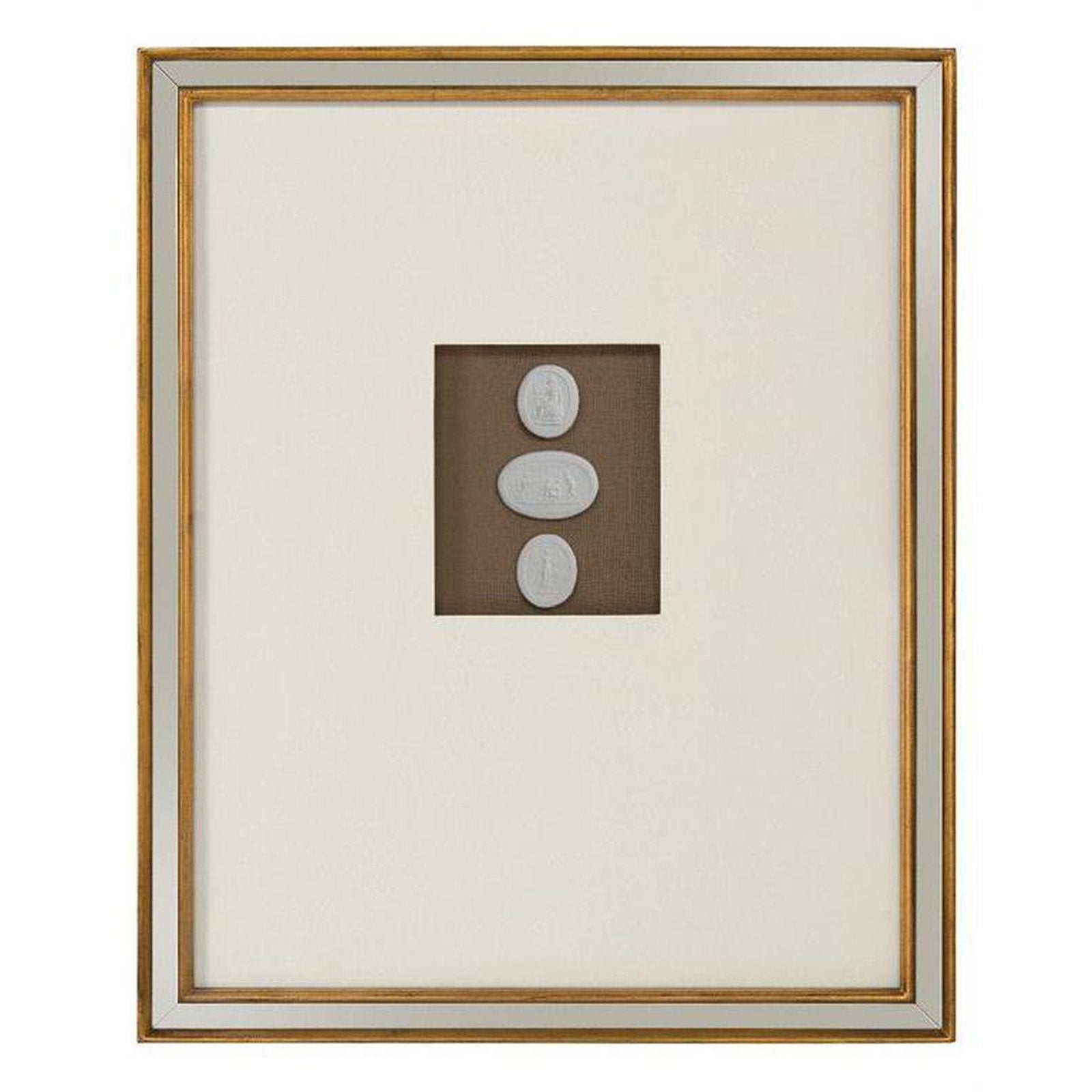 John Richard Mahogany Intaglio Wall Art