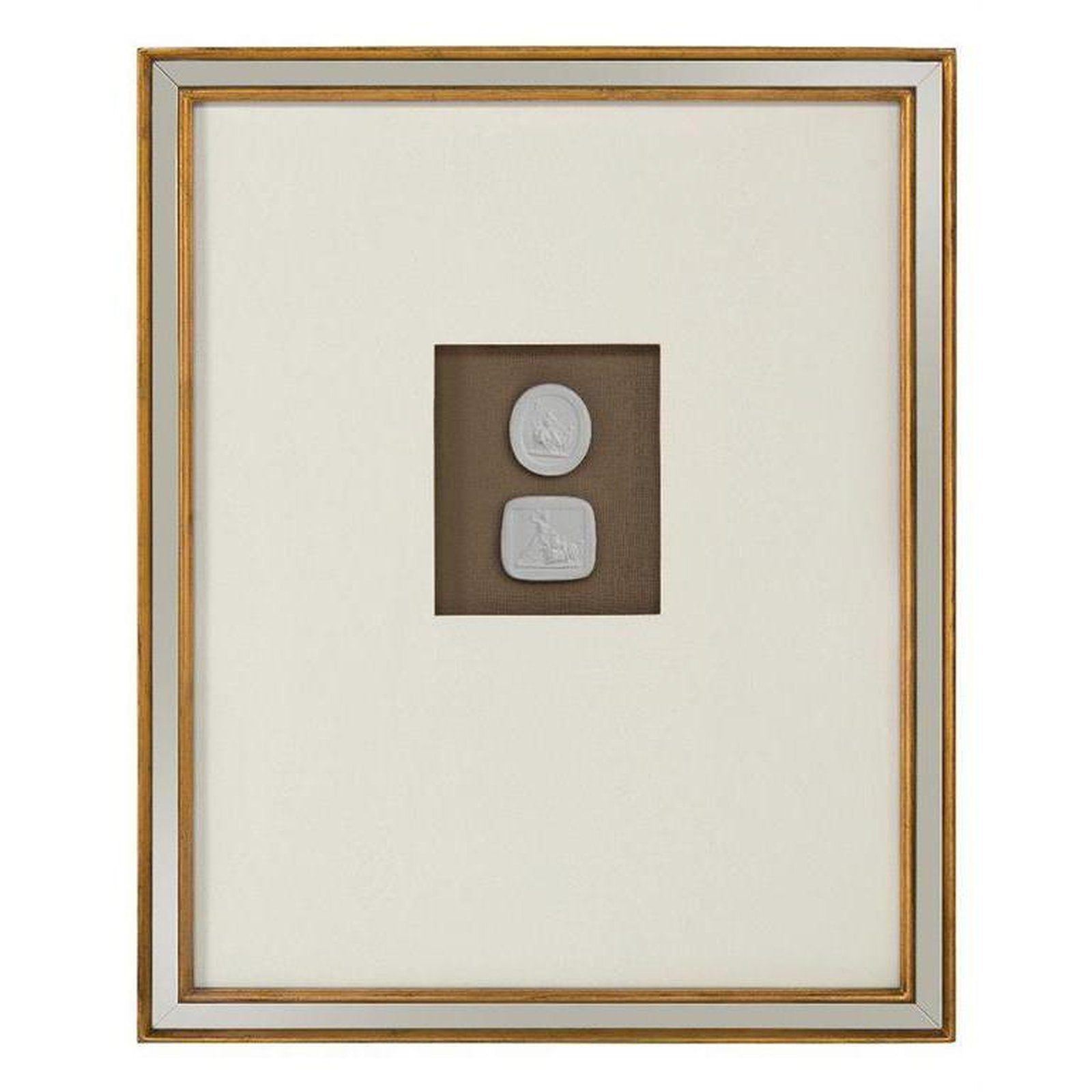 John Richard Mahogany Intaglio Wall Art