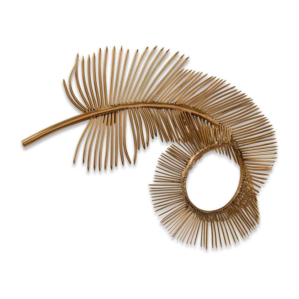 John Richard Coiled Brass Plume II Wall Art
