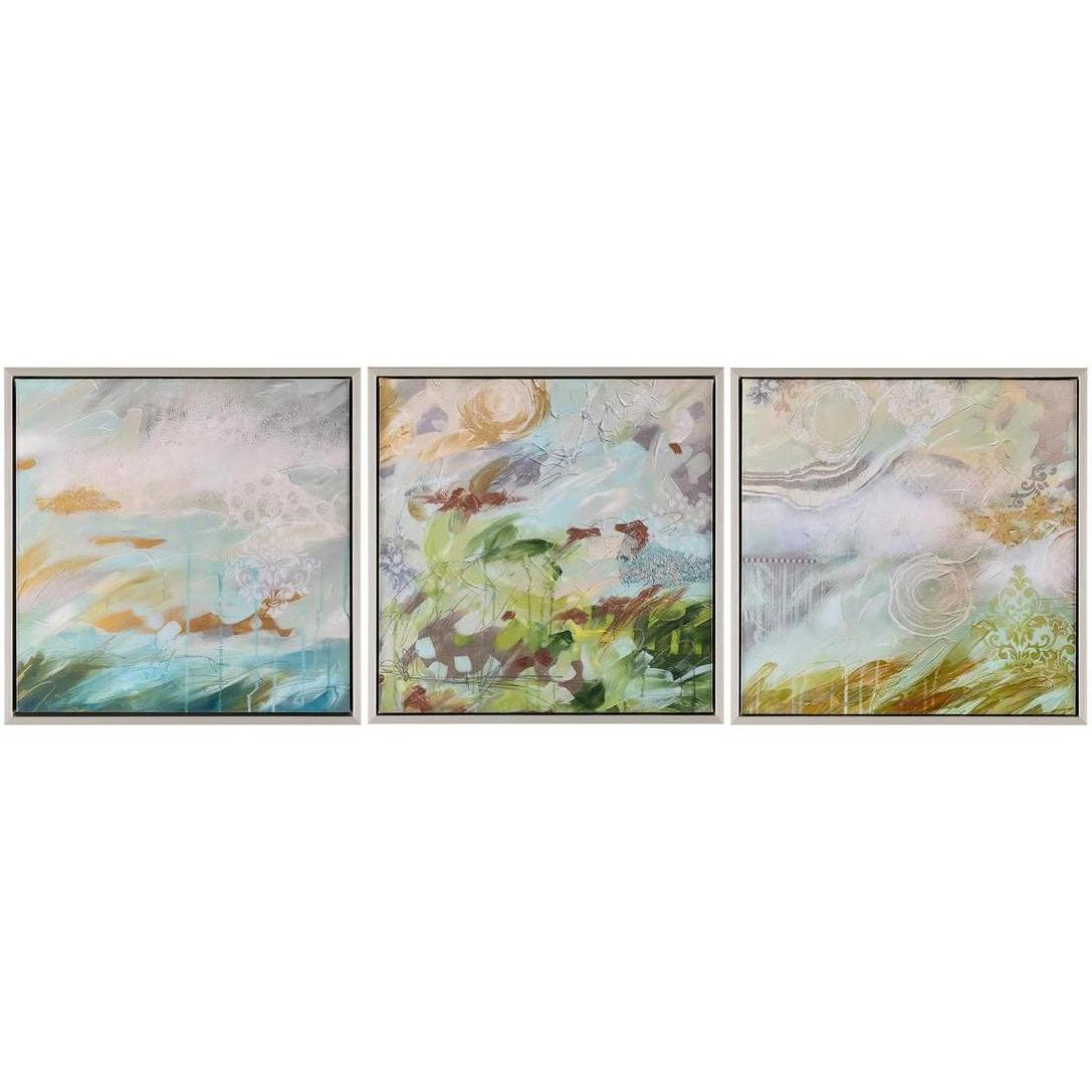 John Richard Decor Susan Zulauf's Breeze Triptych