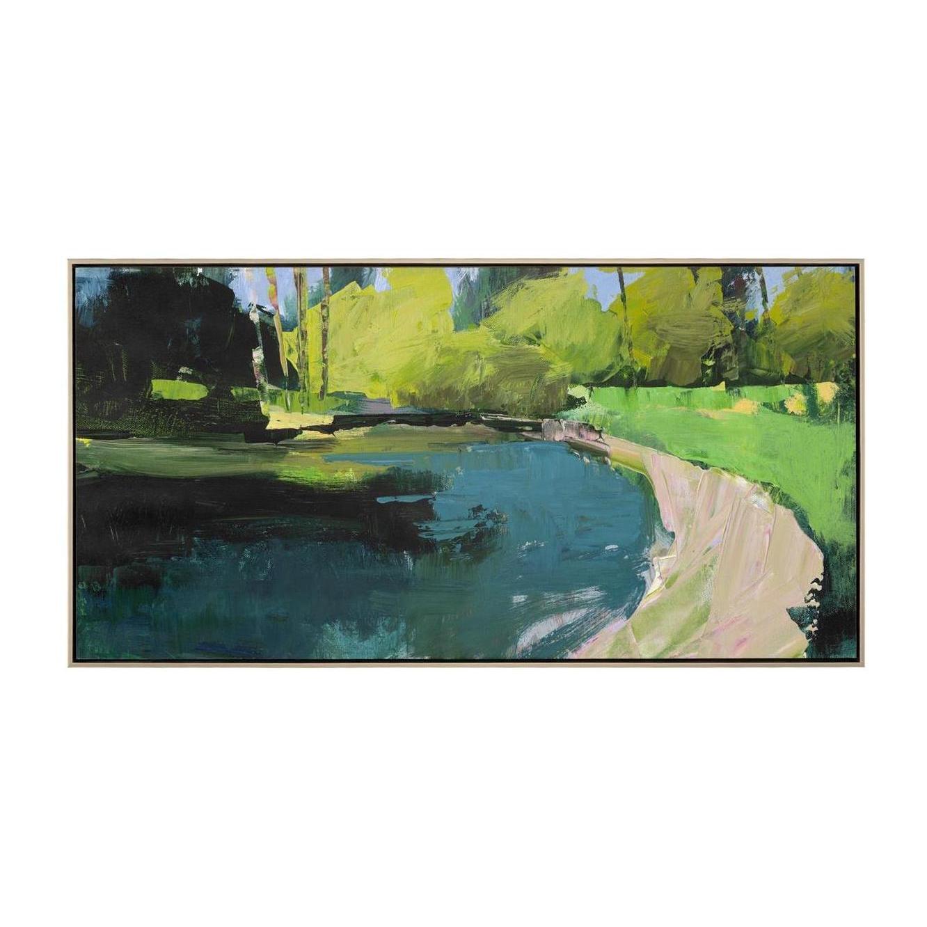 John Richard Decor Janet Dyer's Pond with Yellow Trees