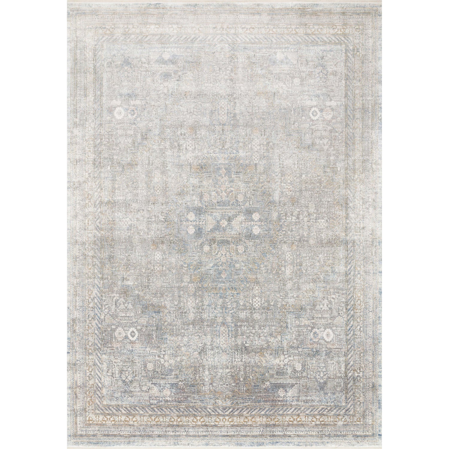 Loloi II Gemma GEM-01 Silver / Multi Rug